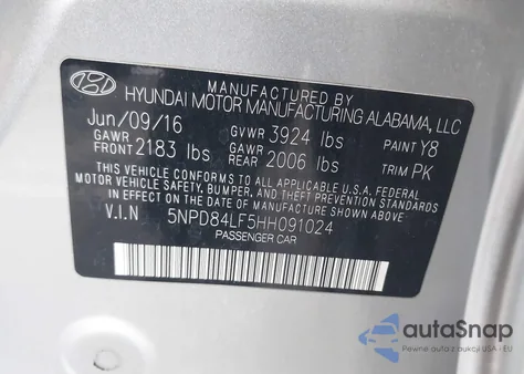 2017 Hyundai Elantra Se из США, поврежденный, VIN 5NPD84LF5HH091024